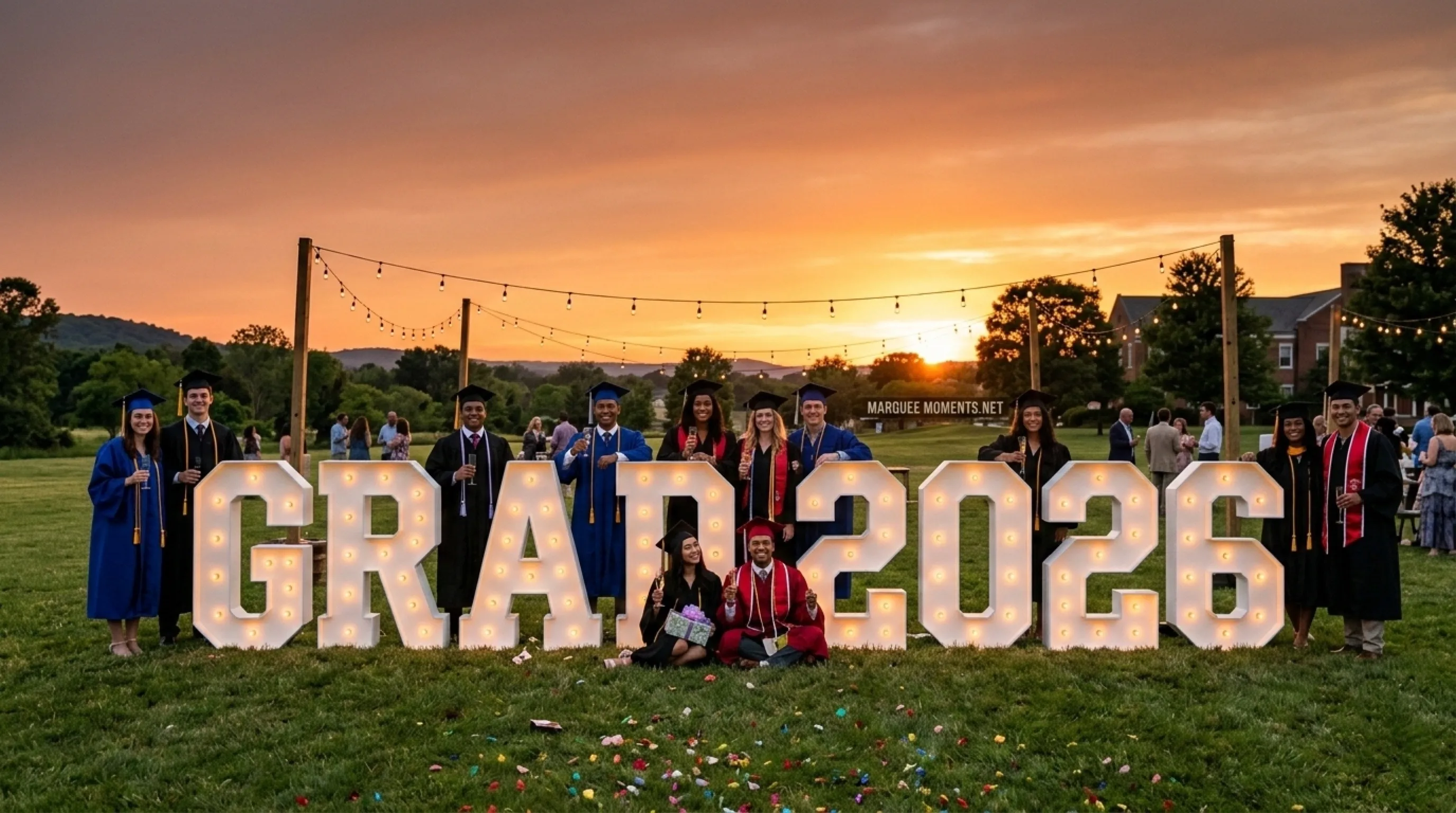 Class of 2026 marquee numbers for high school and college graduation parties