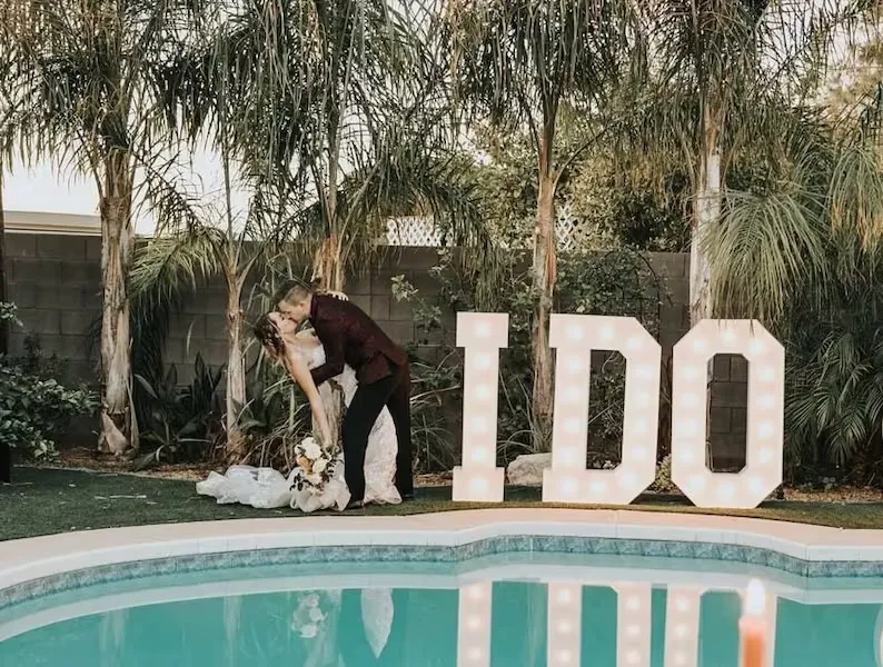 Poolside Wedding