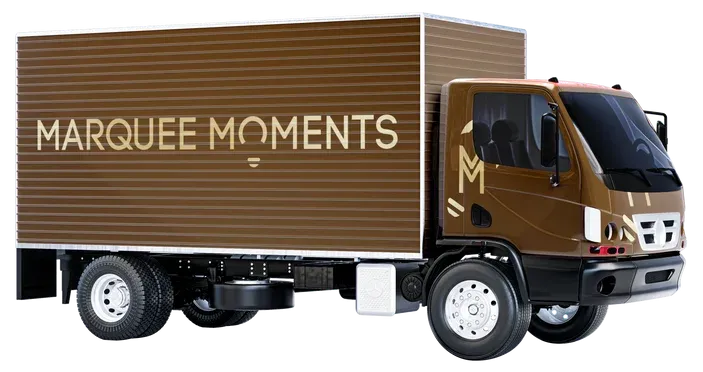 Marquee Moments delivery and setup truck