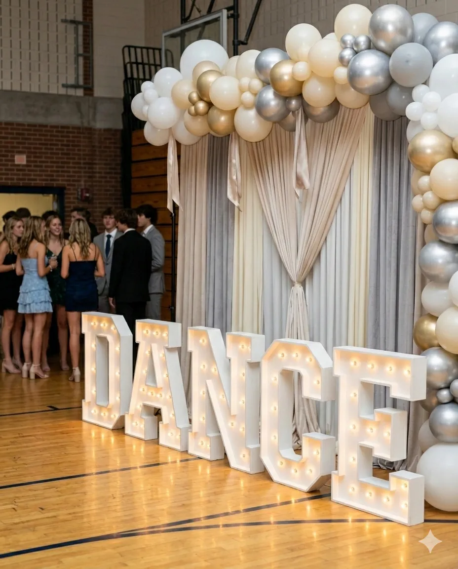 Formal dance floor glow